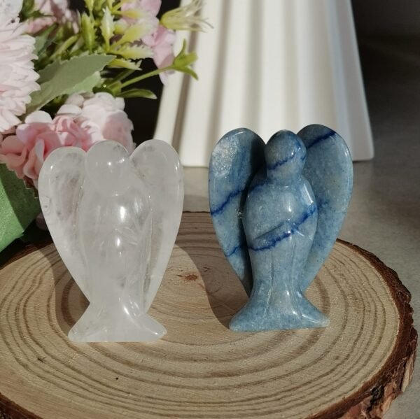 Ángel Guardián de Cristal Natural