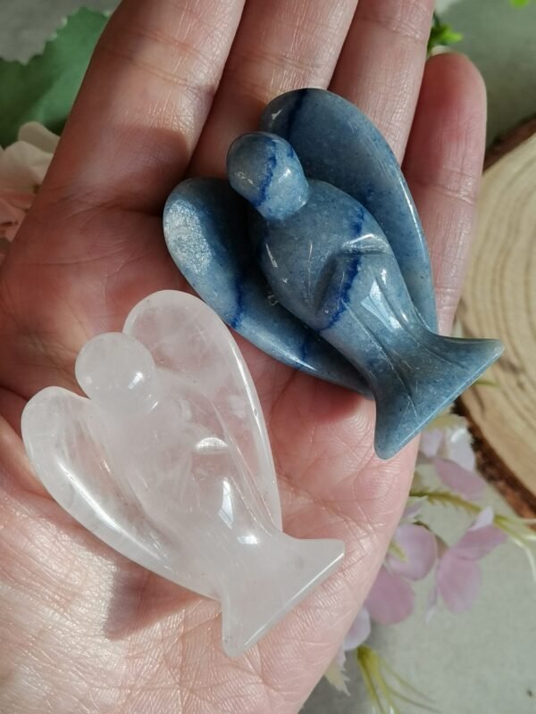 Ángel Guardián de Cristal Natural