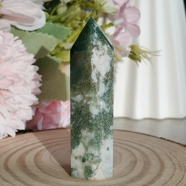 Torre de Ágata Musgo Verde