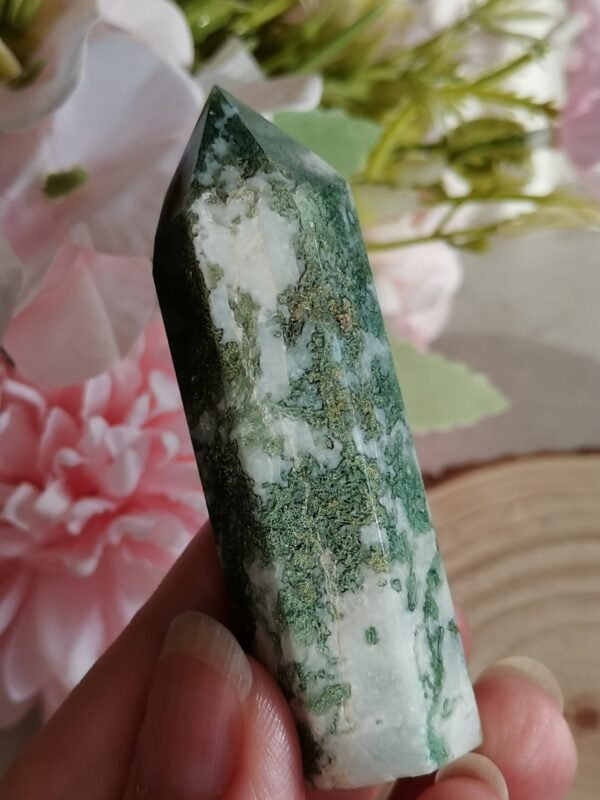 Torre de Ágata Musgo Verde