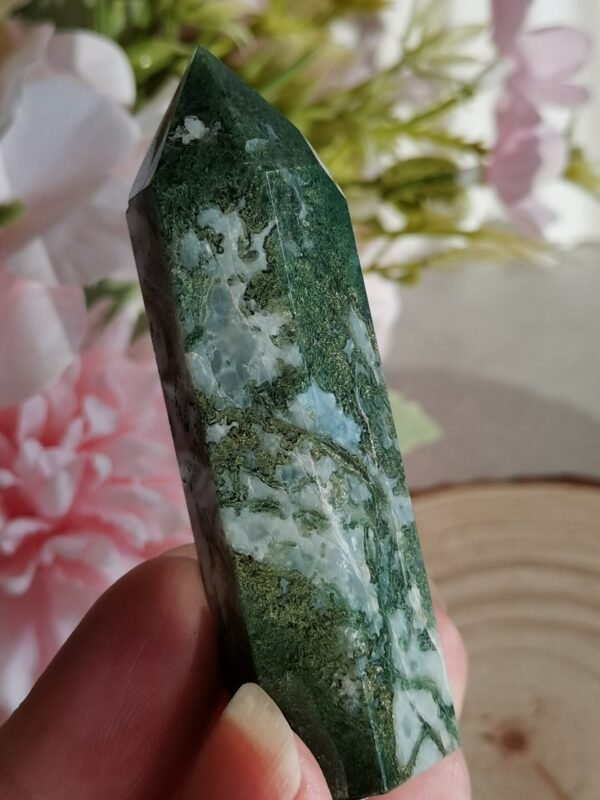 Torre de Ágata Musgo Verde