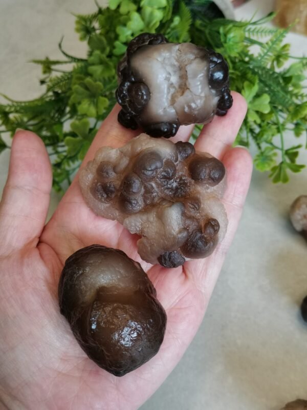 Natural Panda Agate – Collectible Stone with Black and Cream Patterns, Decorative Mineral, Polished Stone, Mineral Collection