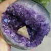 Amethyst "smile" geode with calcite