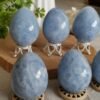 Blue Celestite Egg Decoration