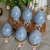 Blue Celestite Egg Decoration