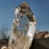 Clear quartz with inclusions and a rainbow effect