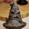 Magic Hat-Shaped Fire Stone / Obsidian - Natural