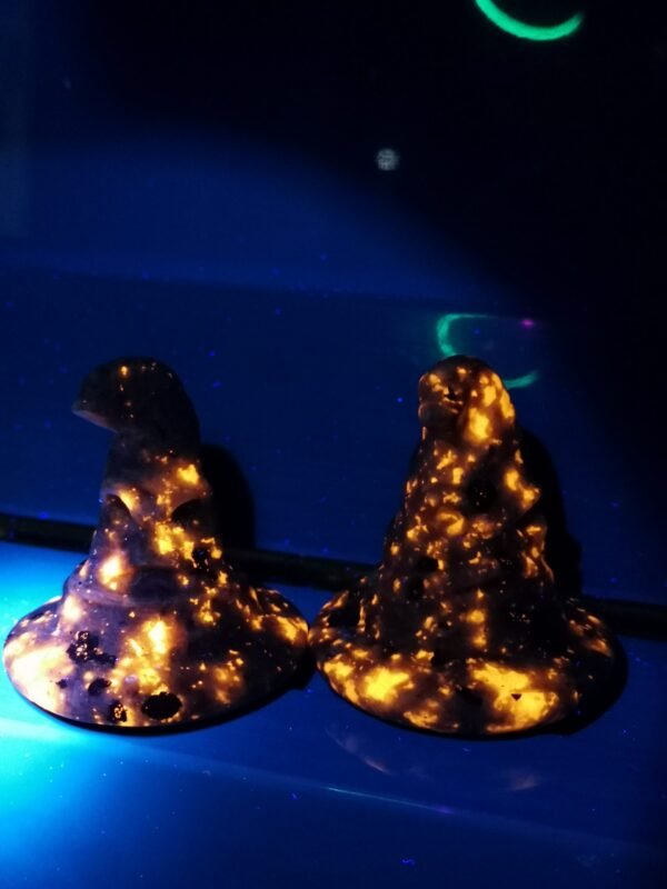 Magic Hat-Shaped Fire Stone / Obsidian - Natural