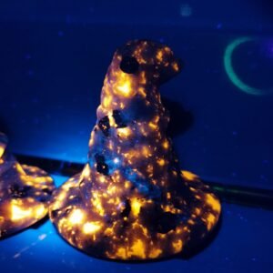 Magic Hat-Shaped Fire Stone / Obsidian - Natural
