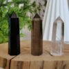 Natural obsidian crystal - Natural smoky quartz