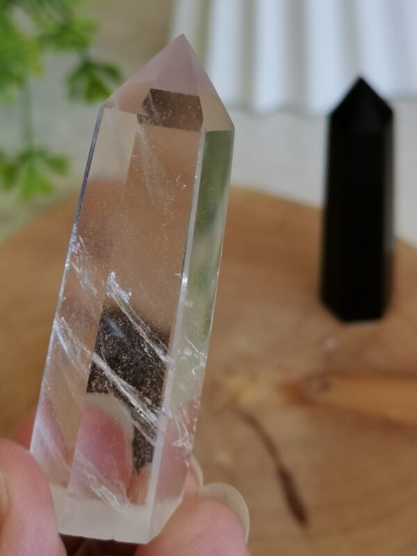 Natural obsidian crystal - Natural smoky quartz
