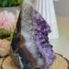 Natural amethyst in a pyramid shape - Six-sided solid