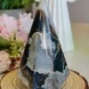 Natural amethyst in a pyramid shape - Six-sided solid