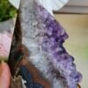 Natural amethyst in a pyramid shape - Six-sided solid