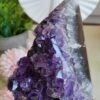 Natural amethyst in a pyramid shape - Six-sided solid