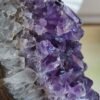 Natural amethyst in a pyramid shape - Six-sided solid