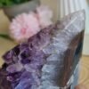Natural amethyst in a pyramid shape - Six-sided solid