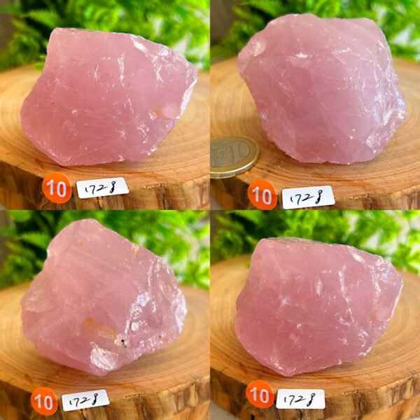 Cuarzo rosa natural en bruto • cuarzo rosa gemmy natural • Mineral crudo • cristal decorativo