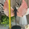 Pareja de grandes mariposas en Ópalo rosa Peruano