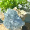 Blue natural celestine druse • Crystal
