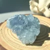 Blue natural celestine druse • Crystal