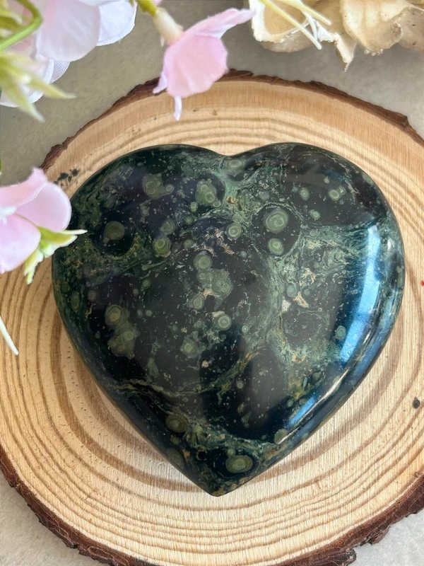 Corazón de jaspe Kambaba natural
