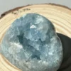Corazón de celestina natural azul