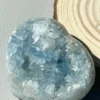Corazón de celestina natural azul