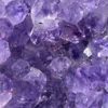 Bright violet amethyst with natural pyrite