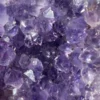 Bright violet amethyst with natural pyrite