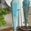 Caribbean Calcite wand, natural, cream blue