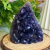 Amatista drusa · forma de llama de vela