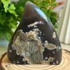Amatista drusa · forma de llama de vela
