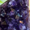 Amatista drusa · forma de llama de vela