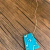 Collar artesanal de jaspe azul estilo mar