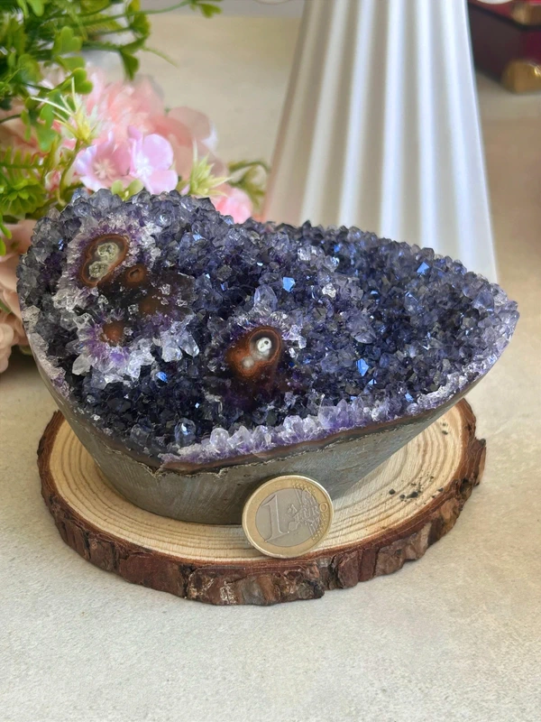 Decorative Double Tier Amethyst Druse