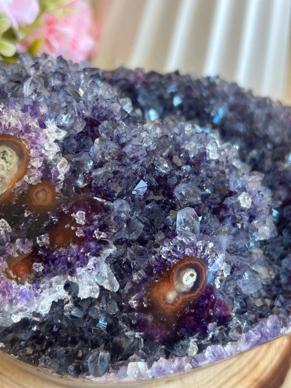 Decorative Double Tier Amethyst Druse