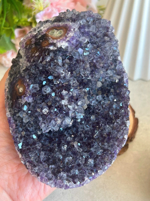 Decorative Double Tier Amethyst Druse