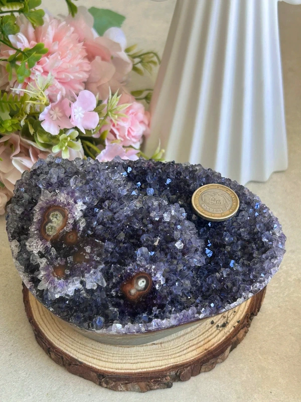 Decorative Double Tier Amethyst Druse