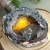 Geoda de ágata en forma de montaña