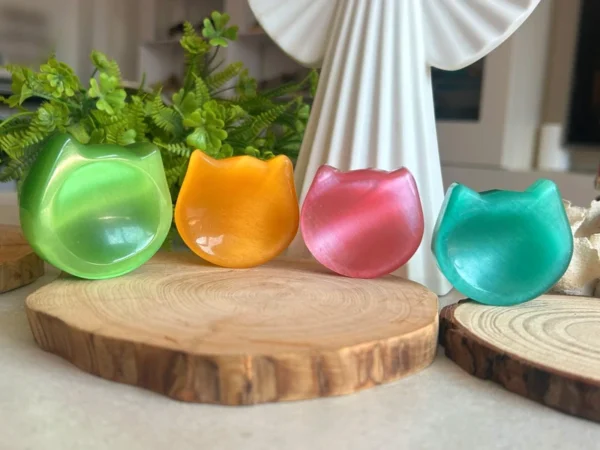 Cat face shaped cat eye tray