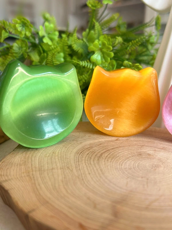 Cat face shaped cat eye tray