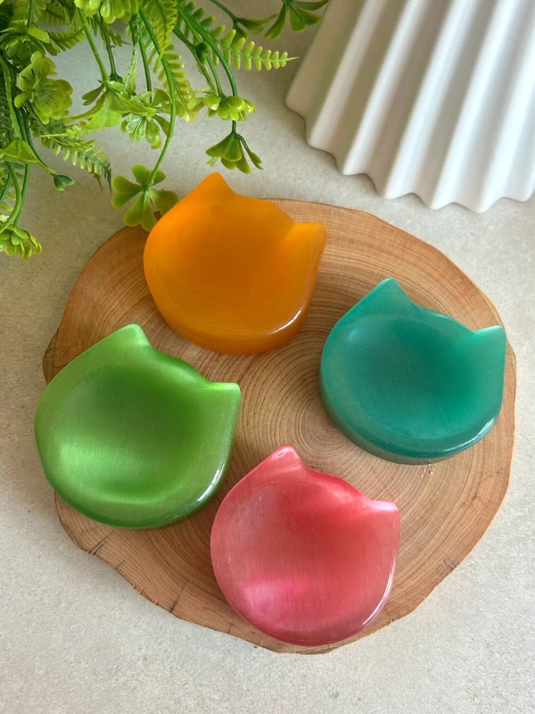 Cat face shaped cat eye tray