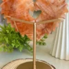 Orange crystal paired heart with wings