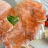 Orange crystal paired heart with wings