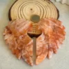 Orange crystal paired heart with wings