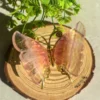 Mariposa de fluorita arcoíris natural • Cristal