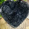 Corazón de cristal negro Natural