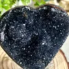 Corazón de cristal negro Natural