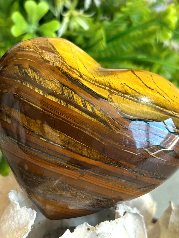 Natural Tiger's Eye Heart